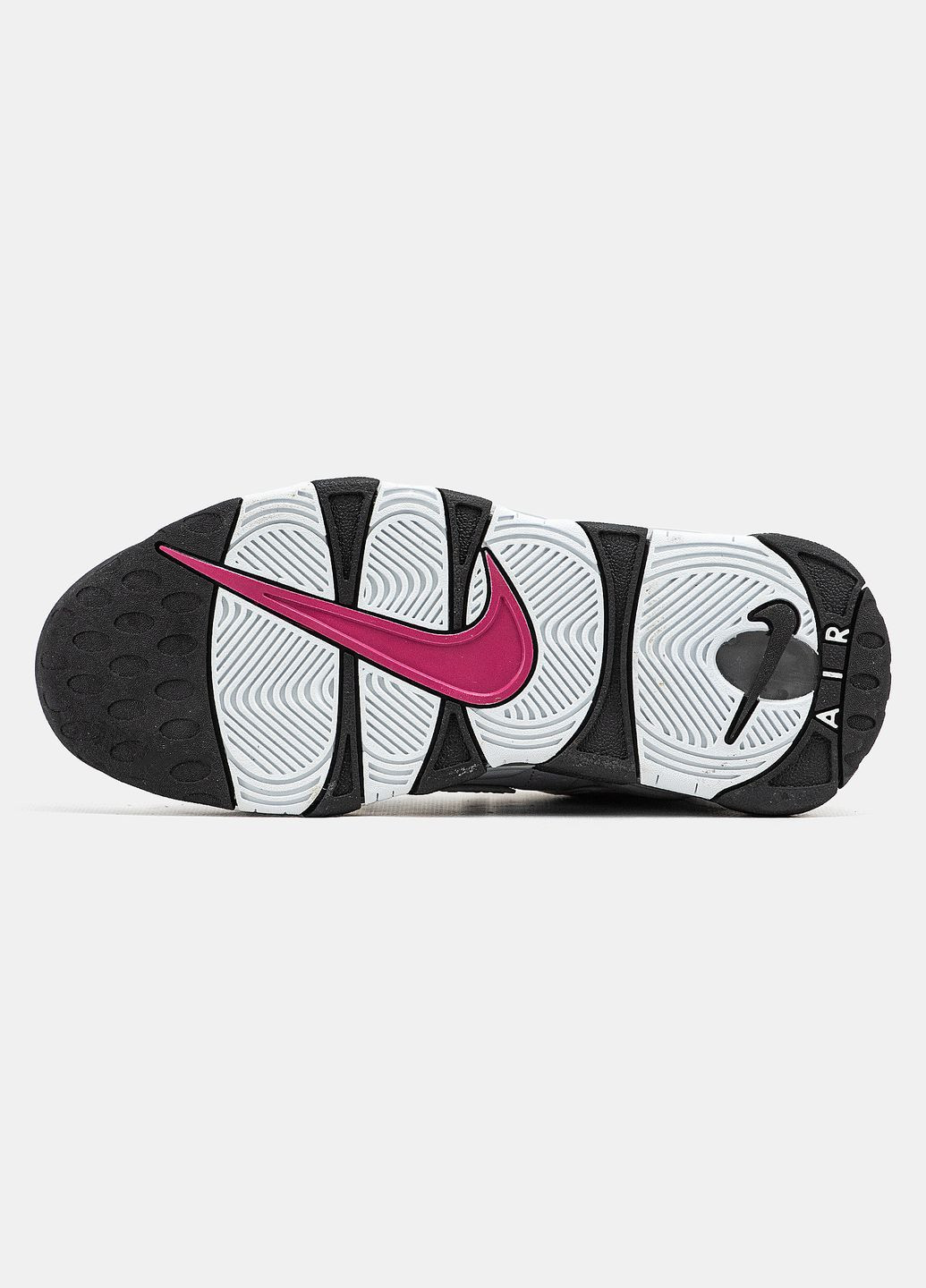 Белые демисезонные кроссовки мужские и женские nike air more uptempo 96 white grey black | найк аир море аптемпо 96 белые No Brand