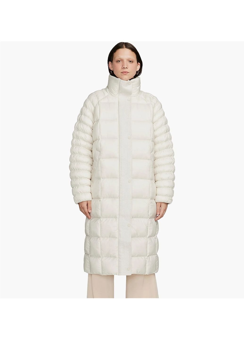 Біла парка жіноча sportswear swoosh puffer primaloft® therma-fit oversized parka white Nike