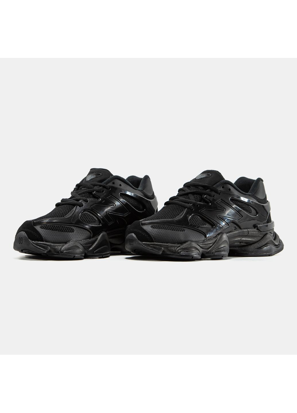 Чорні Осінні кросівки чоловічі new balance 9060 black | нью беланс 9060 чорні No Brand