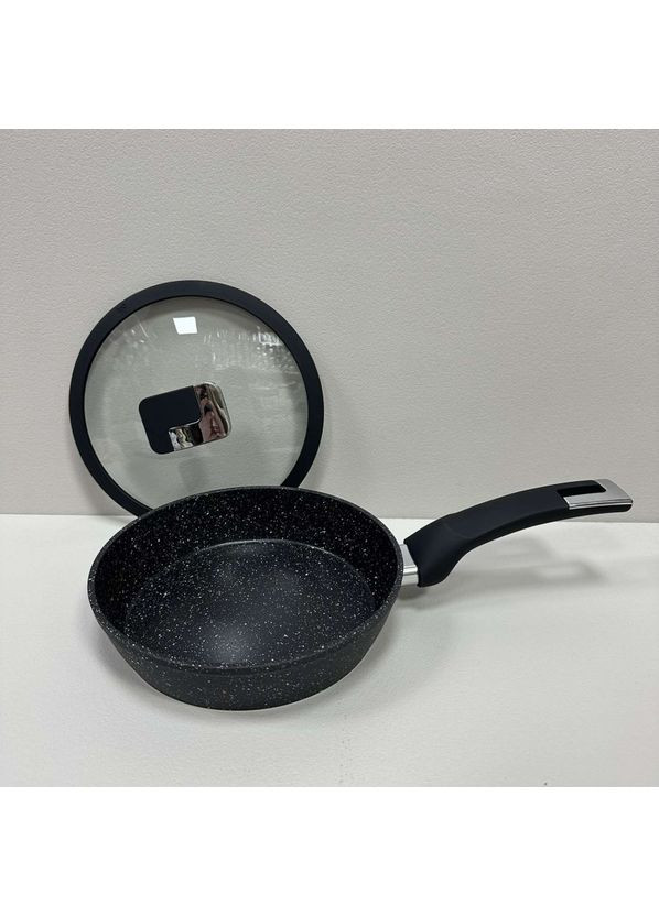 Сковорода глибока d-20 см із мармуровим антипригарним покриттям 3008 A-Plus (370269861)