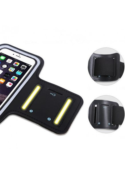 Сумка-чохол для бігу на руку Чохол на руку універсальний до 5.5 дюйма Чорний (2132121) Jab (317297286)