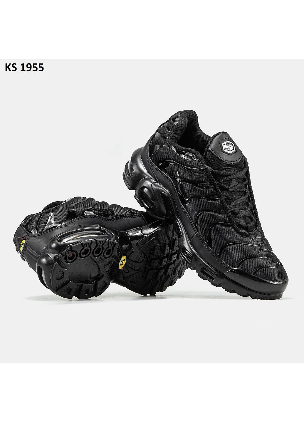 Черные демисезонные кроссовки мужские nike air tn max plus black найк аир макс тн плюс No Brand