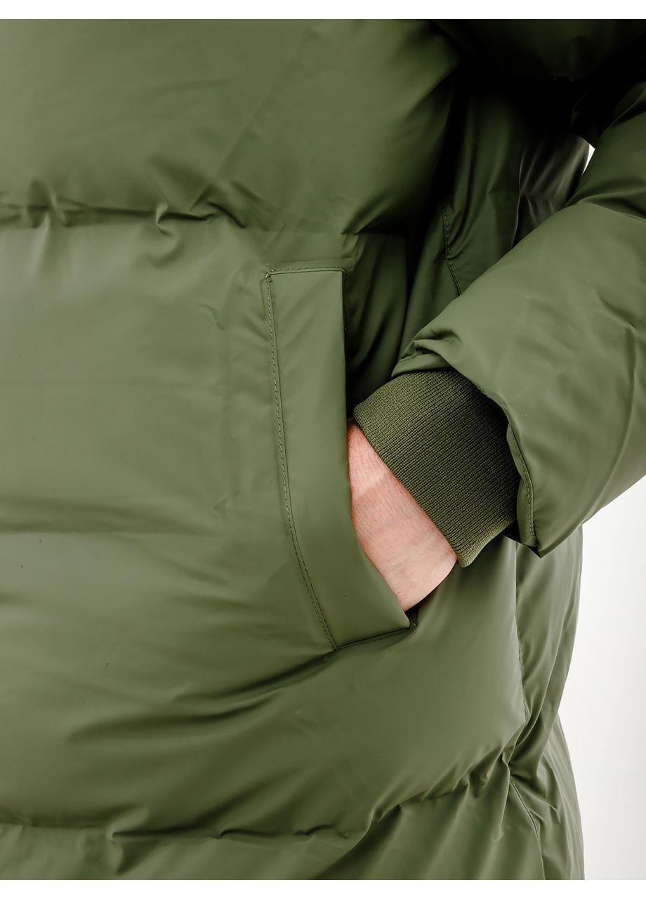 Зелена зимня куртка jackets 1507-olive Rains
