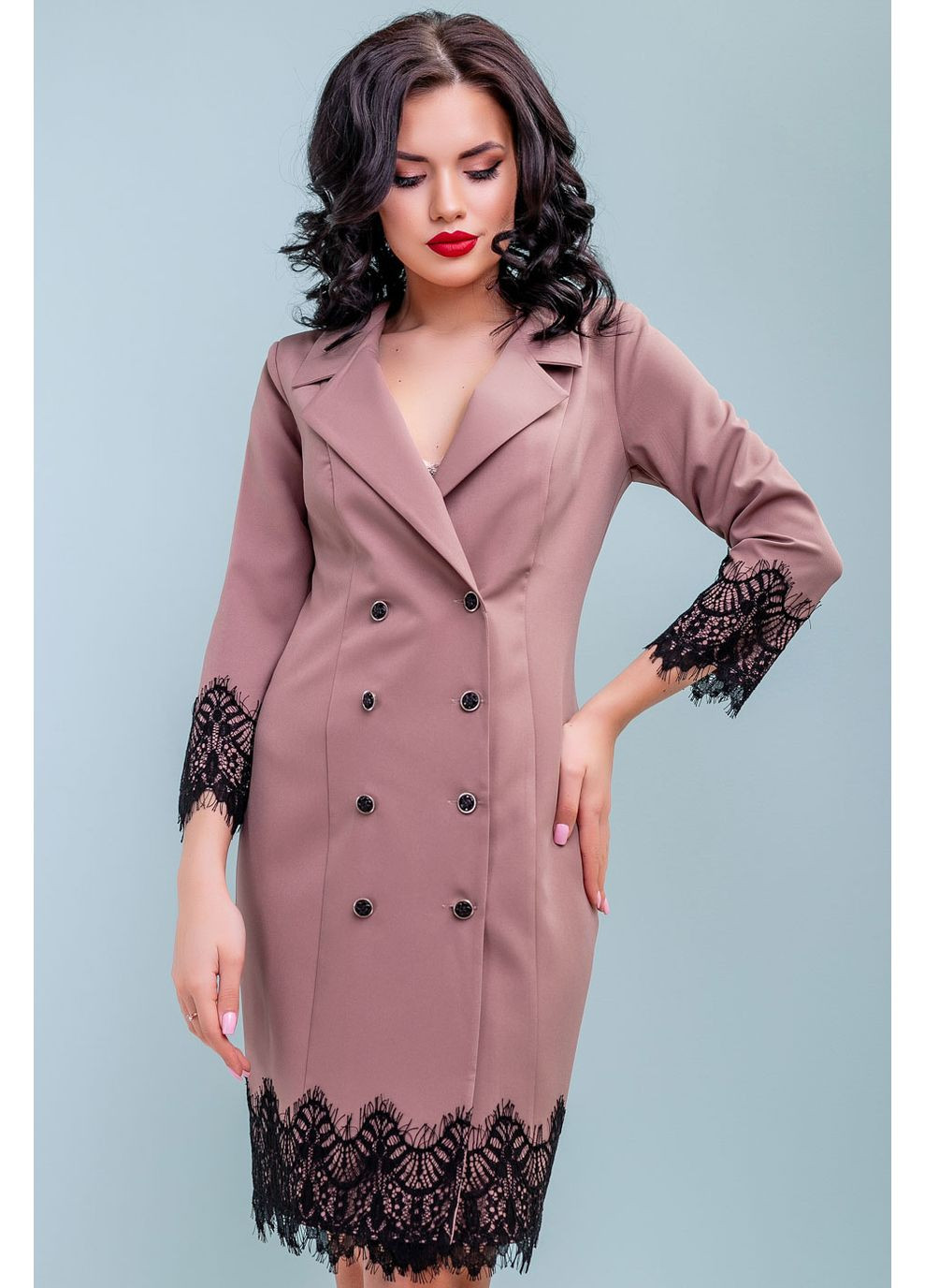 Кофейное платье 1011.3226 Seventeen