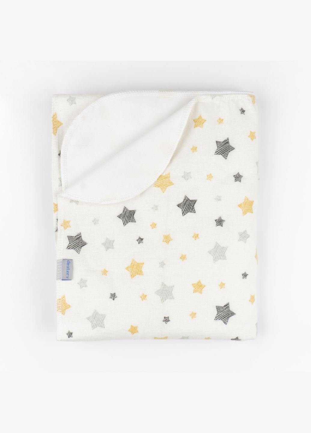 Двошарова непромокаюча пелюшка із зірочками Stars Молочний dexter's (302070632)