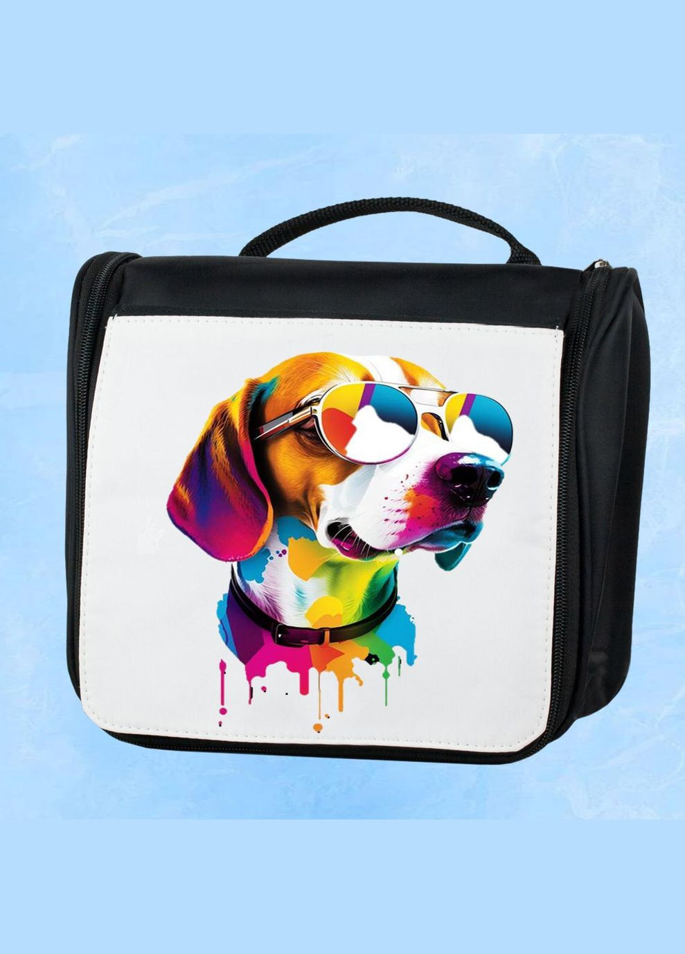 Дорожня сумка - органайзер для косметики несессер Dog #24 Чорна No Brand (318677670)