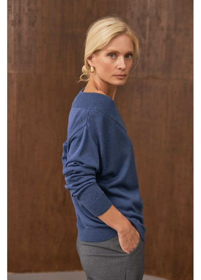 Синій джемпер 2896 рожевий беж Triko Bakh