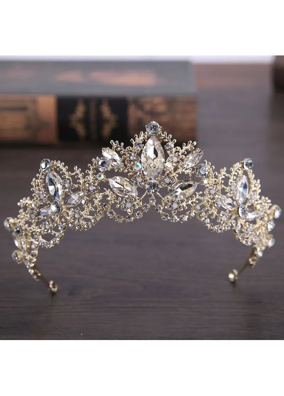 Чарівна діадема з камінням SWAROVSKI, золото No Brand (369162522)