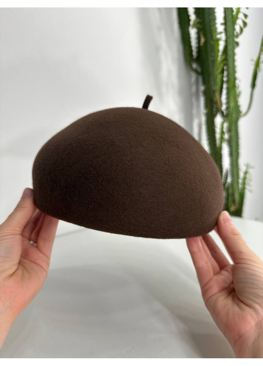 Женский формованный шерстяной берет шляпка Diva черный No Brand (369788711)