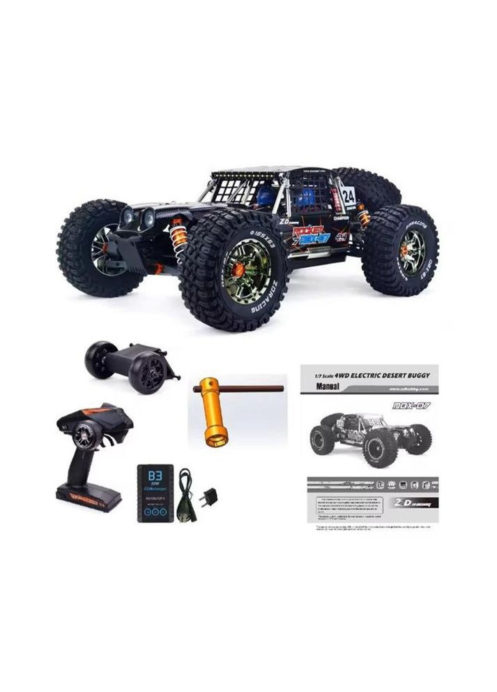 Радиоуправляемая машина DBX-07 Desert Buggy 1/7 4WD RTR (Black) ZD Racing (347581538)