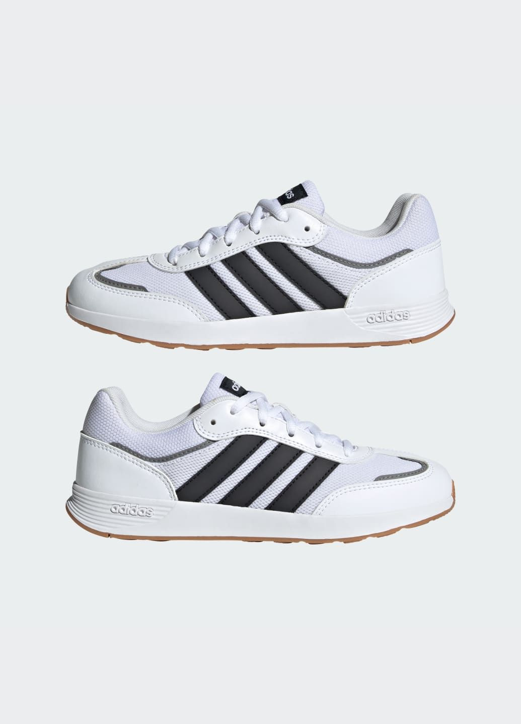 Белые всесезонные кроссовки tensaur switch kids adidas