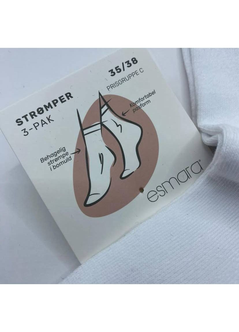 Білі набір жіночих шкарпеток Esmara (354820852)