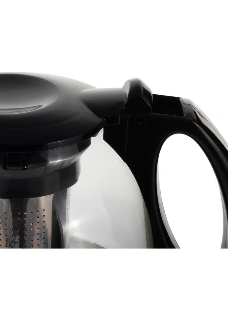 Чайник скляний заварювальний 1100мл із ситечком для чаю та трав глечик для напоїв Kamille (368979819)