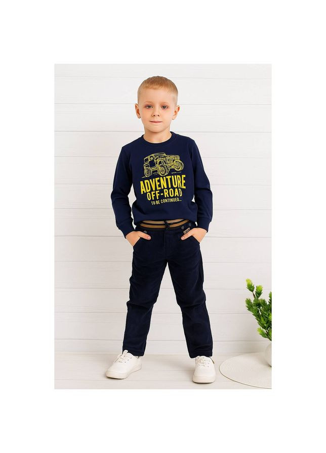 Синие демисезонные брюки Merkiato