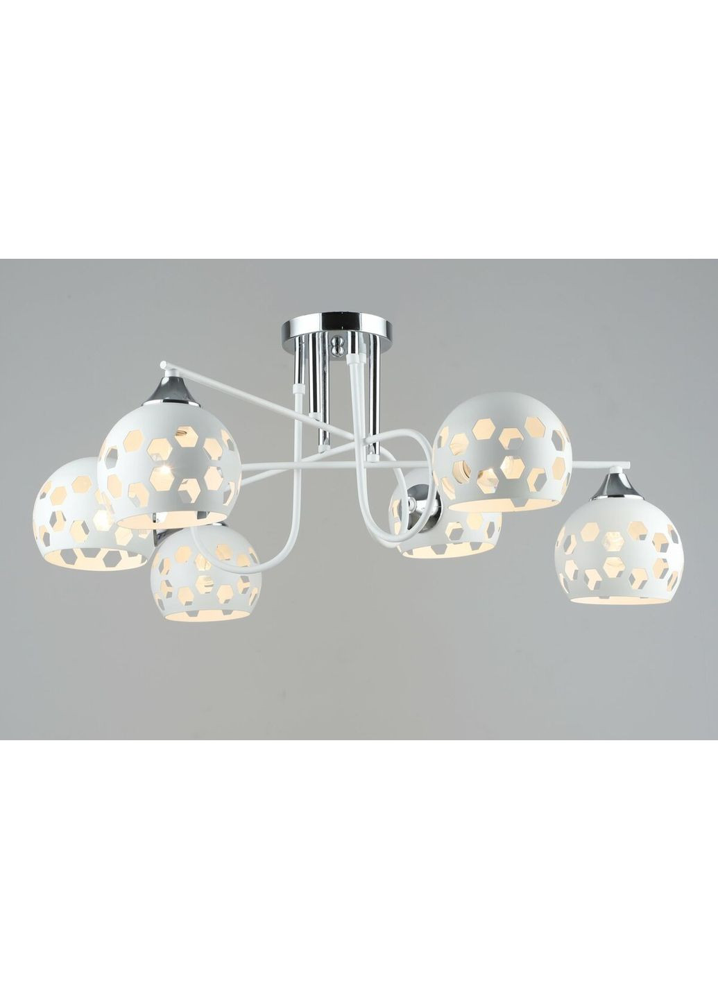 Люстра металлическая B A4244/6 WT+CR на 6 плафонов Sirius (336932834)