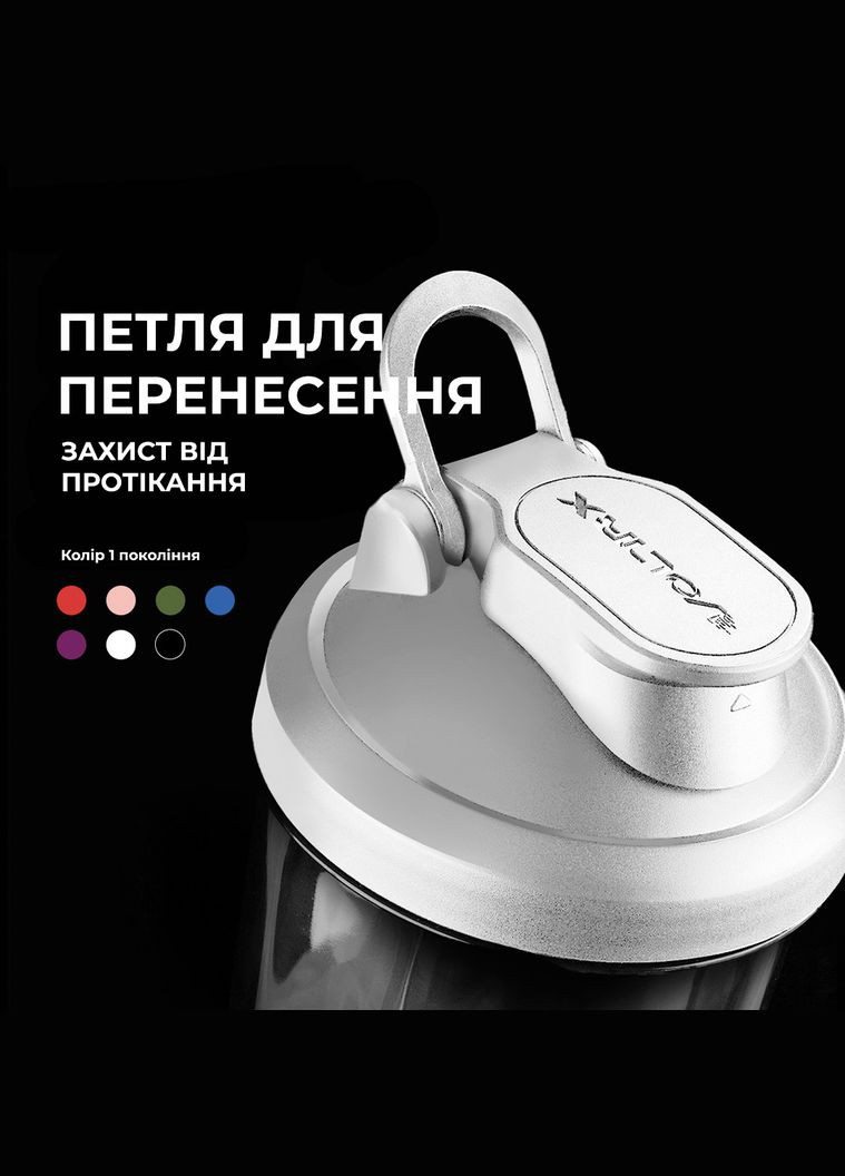 Шейкер спортивний електричний VOLTRX 600 мл. Tritan White SmartShake VortexBoost (329440450)