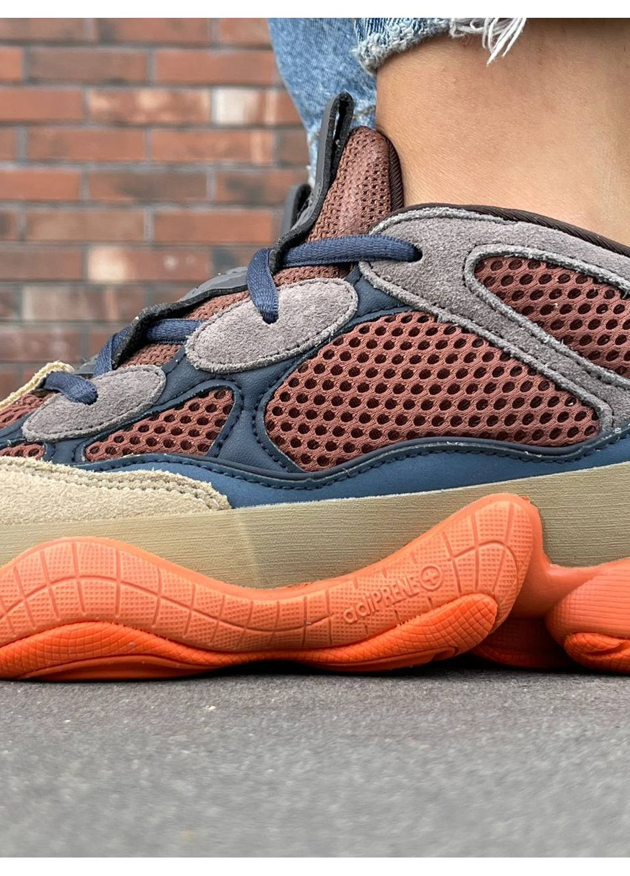 Кроссовки женские и мужские Adidas Yeezy 500 Enflame | Адидас Изи буст 500 хаки No Brand хаки демисезоны (353872829)