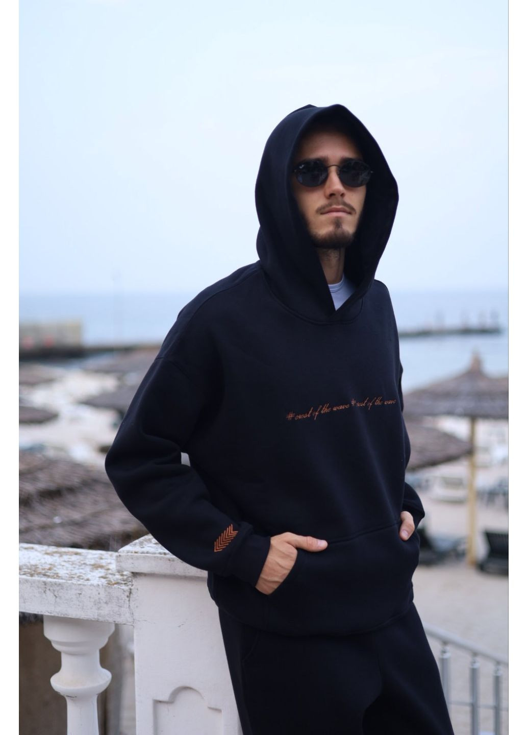 Теплий чоловічий спортивний костюм трикотаж на флісі кенгуру No Brand (358931743)