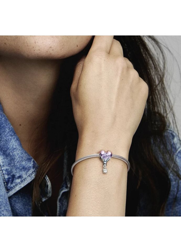 Срібний Шарм Пандора "Повітряна куля та привітання з днем народження" 791501C01 Kabluchka (355344353)