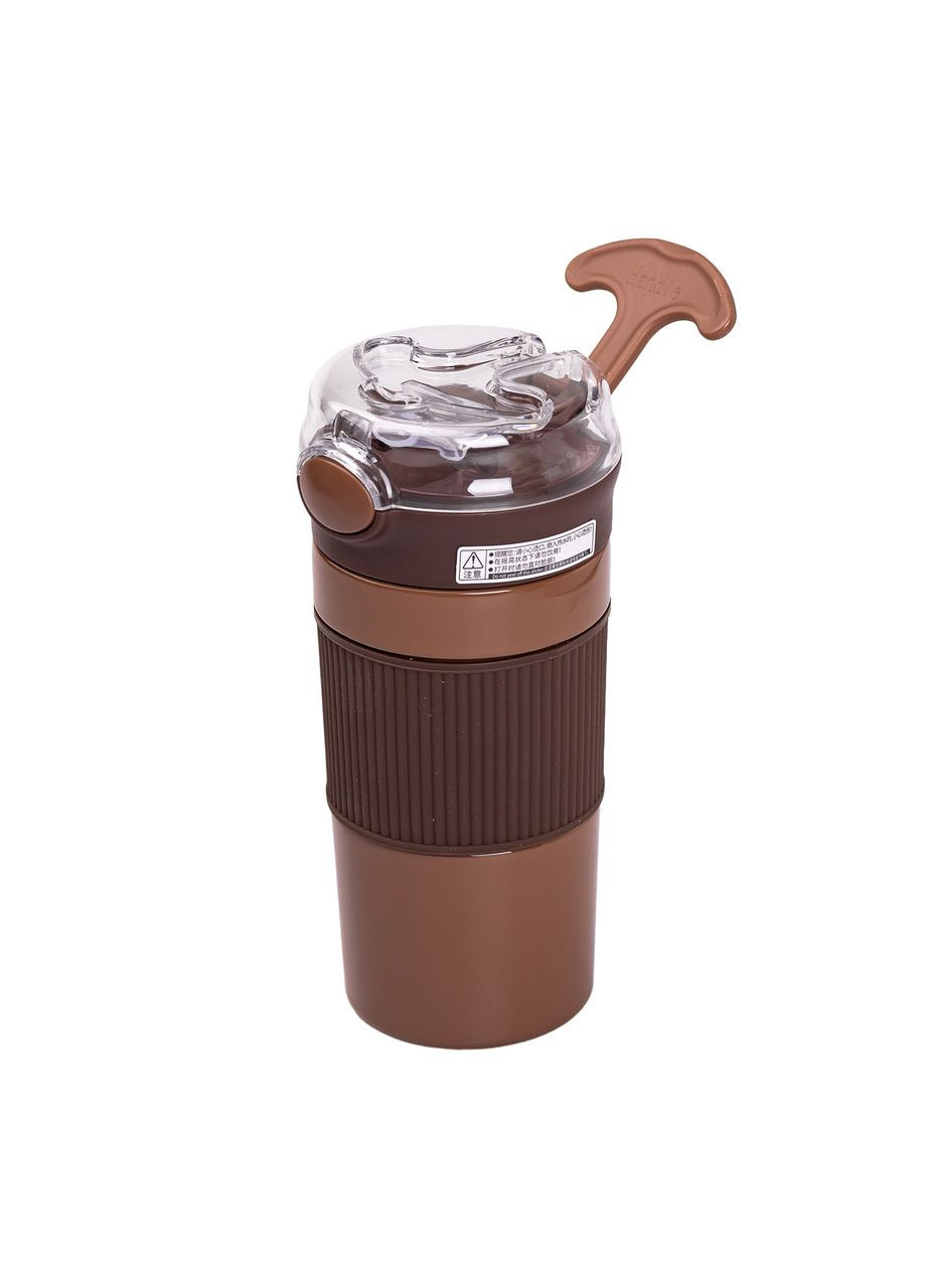 Термокружка с трубочкой 400 мл Коричневый Jooki (360921129)