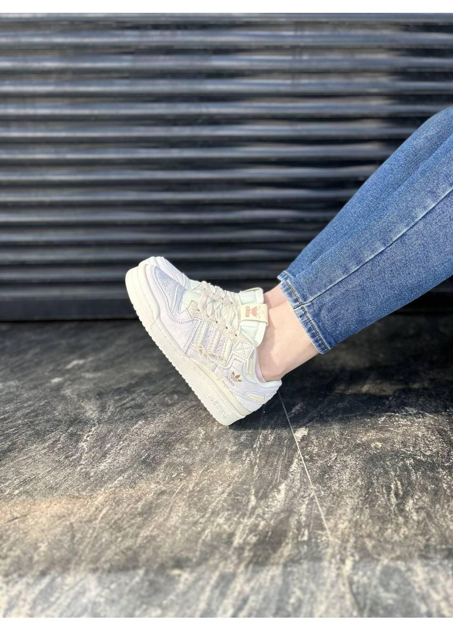 Бежевые демисезонные кроссовки мужские adidas forum 84 low of white адидас форум 84 No Brand