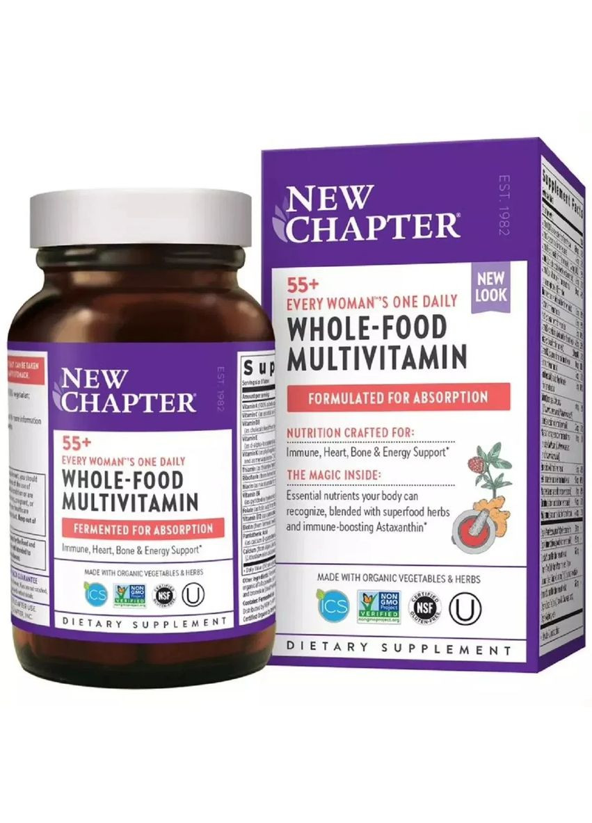 Мультівітаміни Для Жінок 55+, Every Woman,, 48 Таблеток New Chapter (370188684)