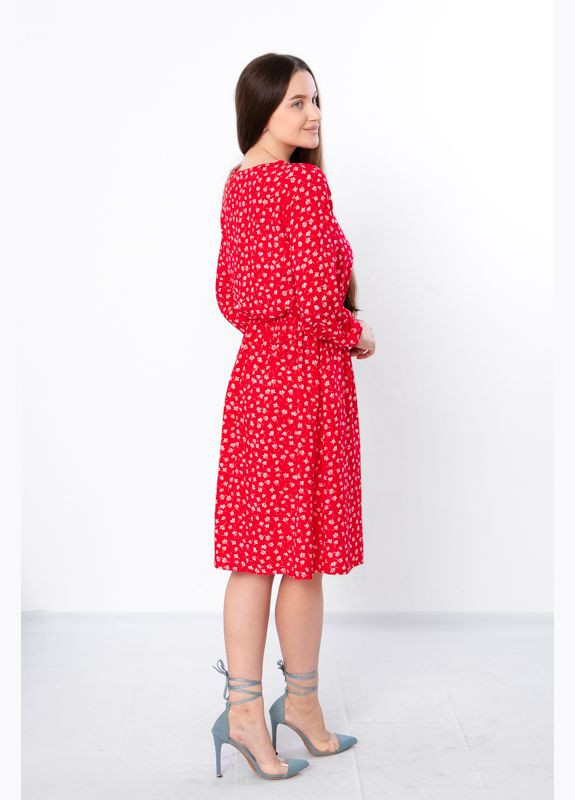 Червона повсякденний сукня жіноча (p-6932) Носи своє