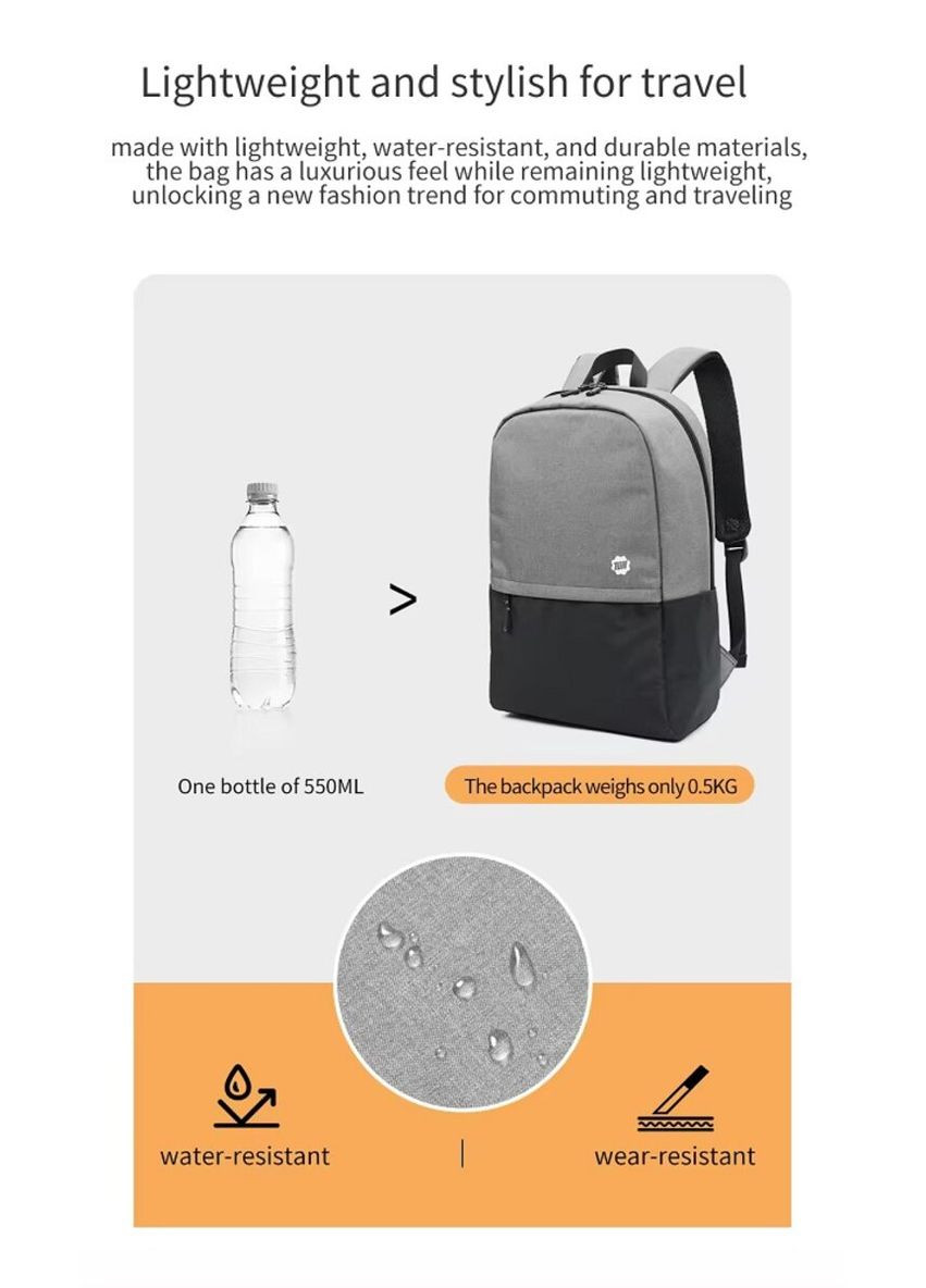 Рюкзак 15.6" Grey Tigernu T-B9325 (340278182)