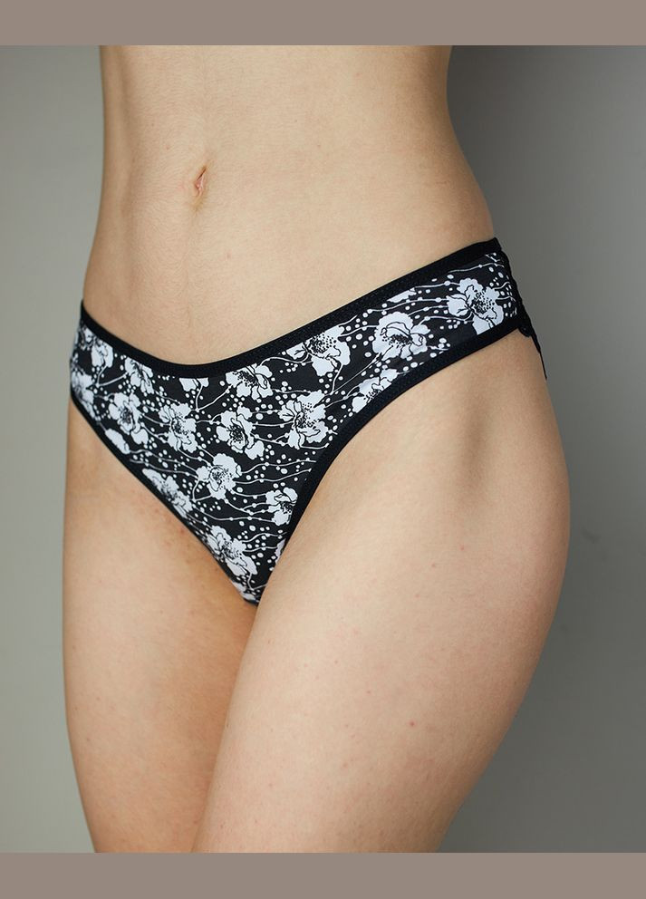 Женские трусики-слипы с кружевом сзади и гладкий перед, 5 шт Nicoletta (342119741)