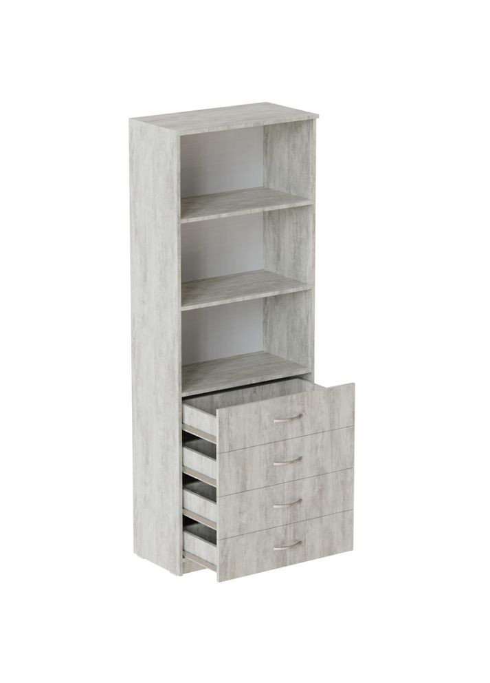 Шкаф Анжело на 3 полки из 4 ящика 1900x700x380 ДСП 16 мм (FRD-105024) Ferrum-decor (362267724)