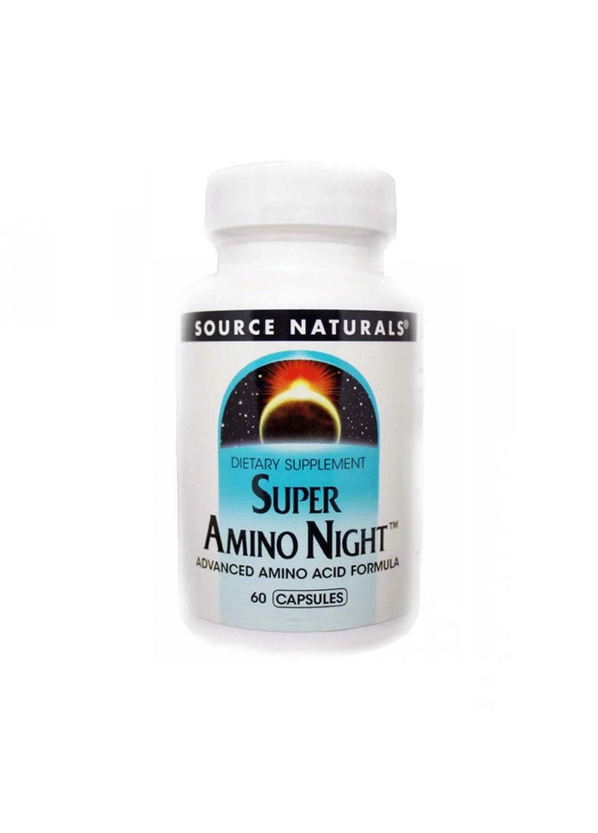 Аминокислота Super Amino Night, 60 капсул Source Naturals (322292793)