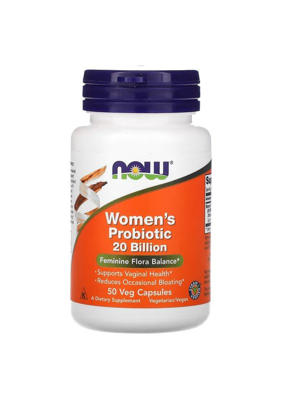 Пробіотики і пребіотики Women's Probiotic 20 Billion, 50 вегакапсул Now (324418592)