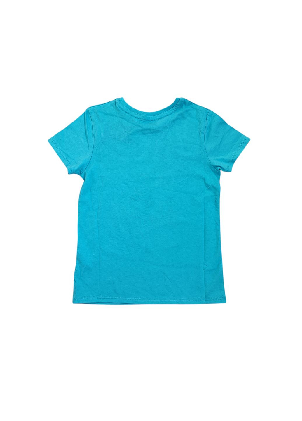 Блакитна літня дитяча футболка для дівчинки 110-116 см блакитний (250122031) George
