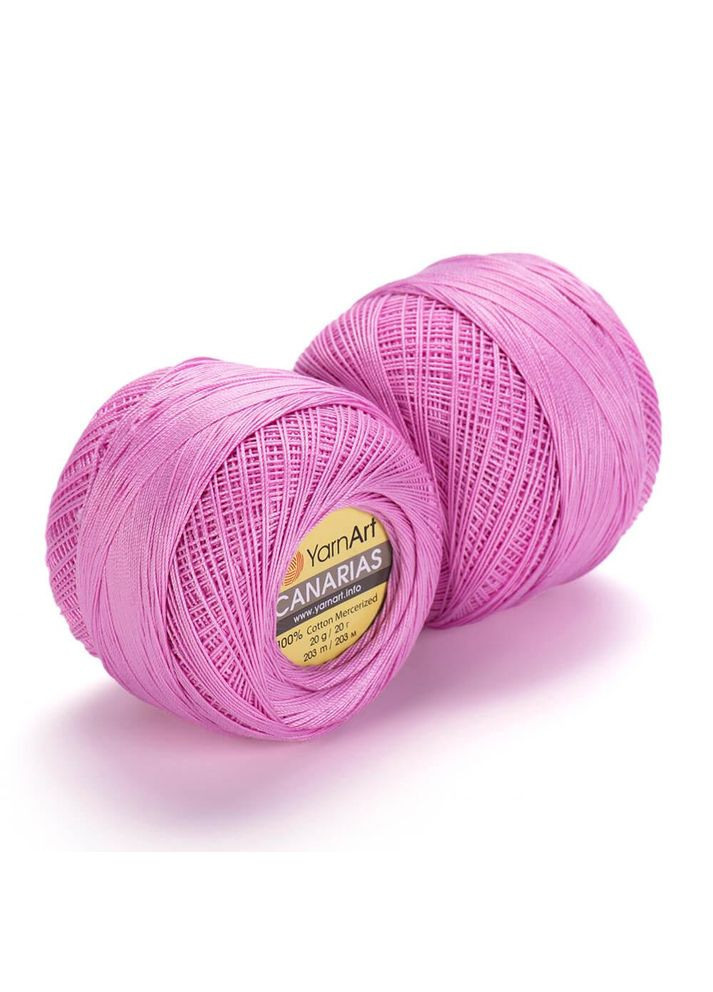 Пряжа Canarias, бавовна, 6319 рожева, 20 гр YarnArt (340483542)