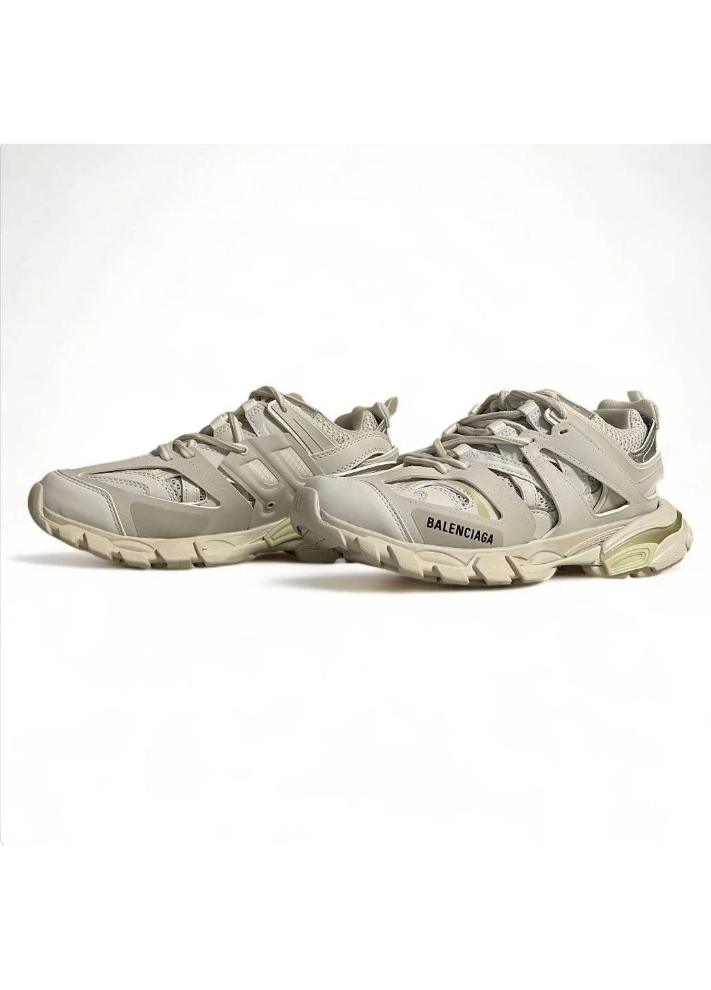 Цветные кроссовки track runner beige No Brand