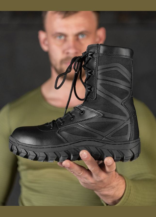 Тактические мужские демисезонные берцы Bates черные No Brand (316039088)