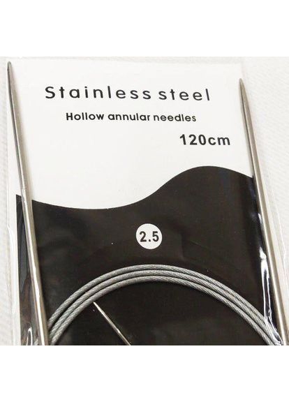 120 см 2,5-мм спицы вязальные металлические, на тросе Plus-plus (352747827)