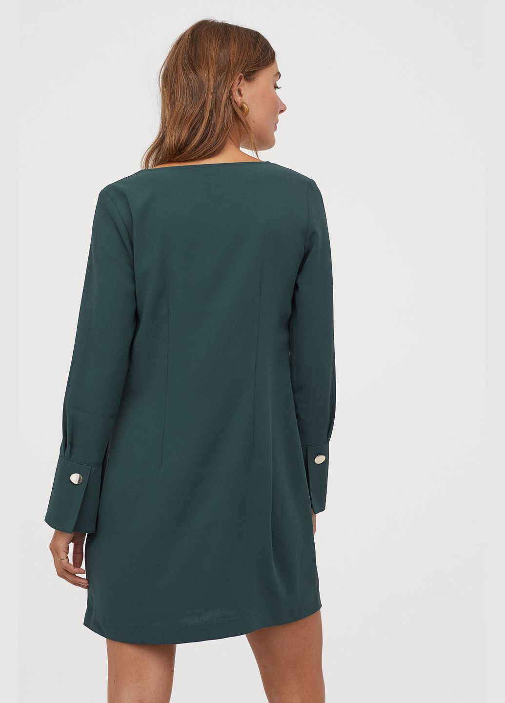 Темно-зеленое платье H&M