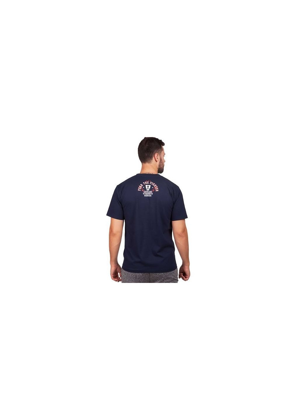 Комбинированная футболка мужская karate kt-42 темно-синий (06508067) FDSO