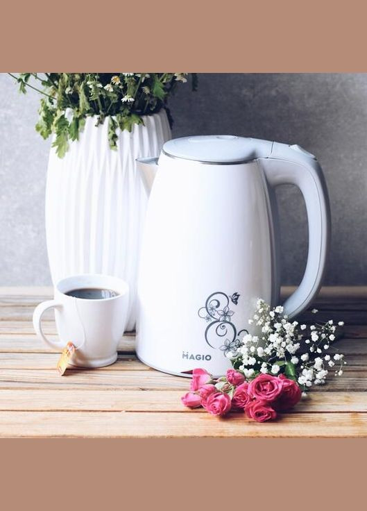 Електрочайник-Термос МG-512 1,7л/1650Вт/диск/двошаровий нерж. корпус Magio (324621315)