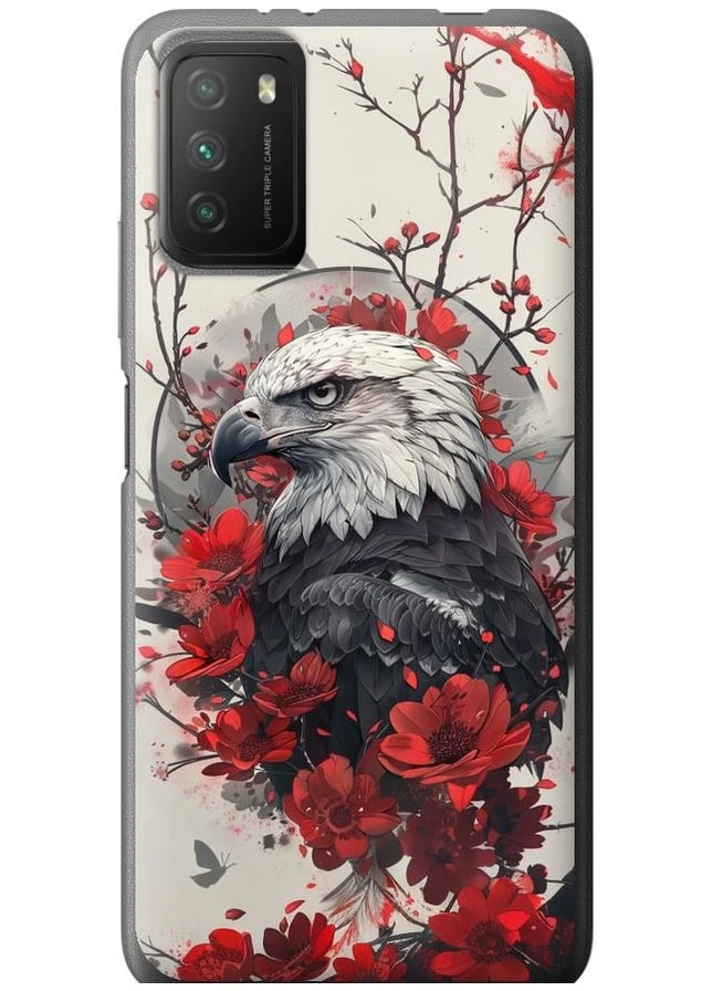 Силіконовий чохол 'Рубіновий орел' для Endorphone Xiaomi Poco M3 (291125654)