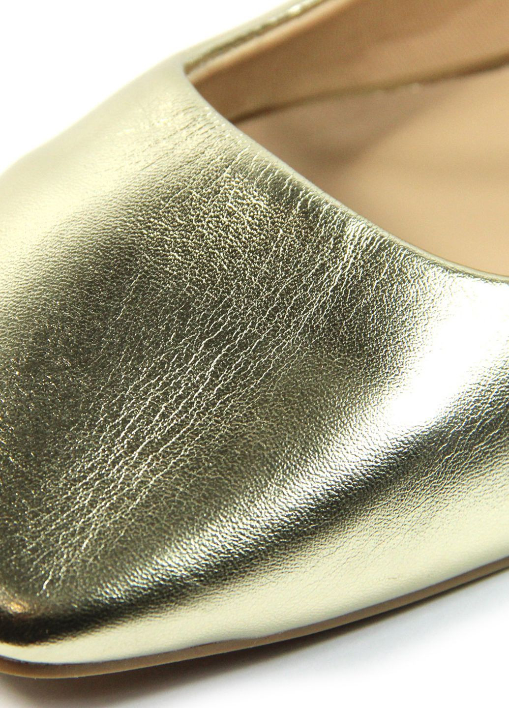 Жіночі жіночі балетки Only | золоті однотонні штучна шкіра (369164290)
