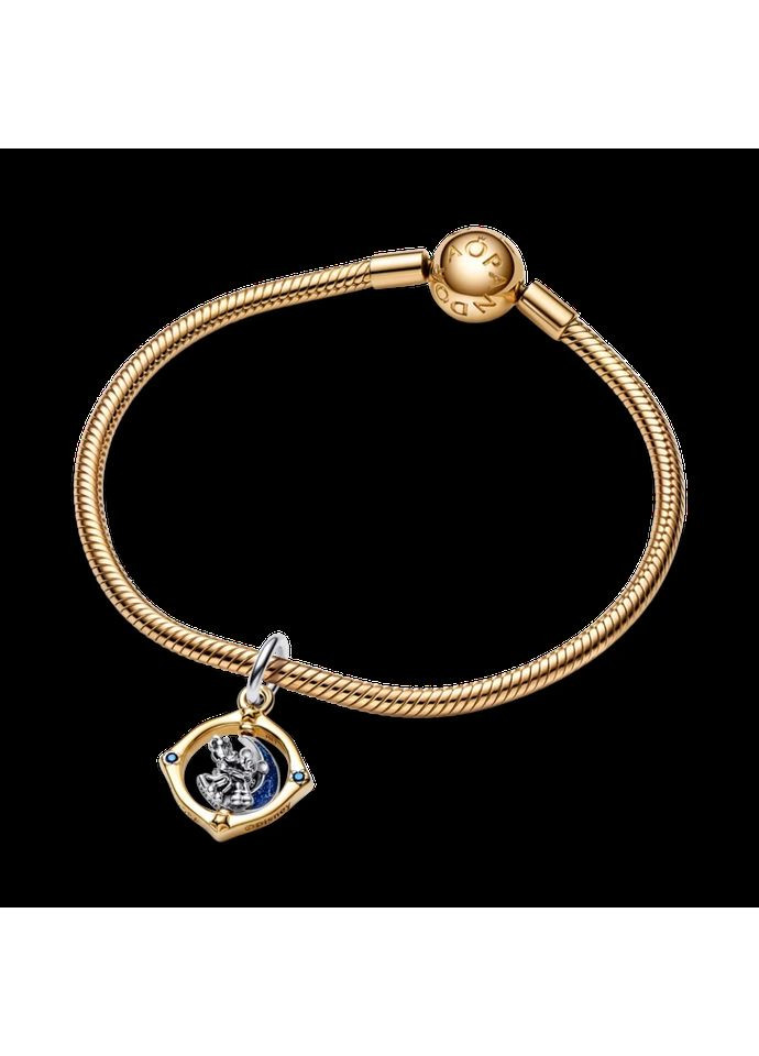 Срібний шарм Пандора "Міккі та МІнні Маус на місяці, що обертається" 762955C01 Kabluchka (355348695)