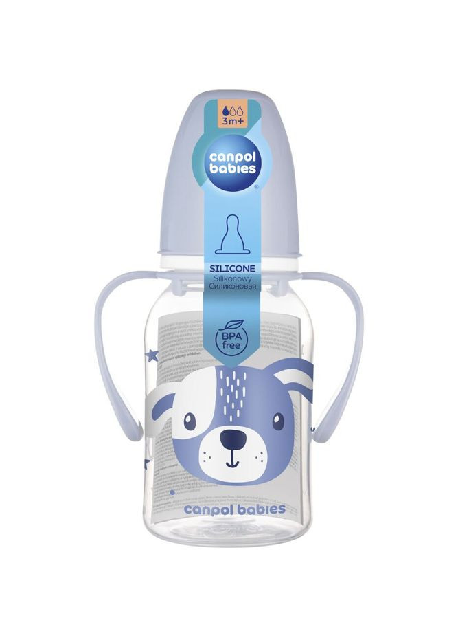 Пляшечка Cute Animals, 120 мл. () Canpol Babies 11/823_blu (328398239)