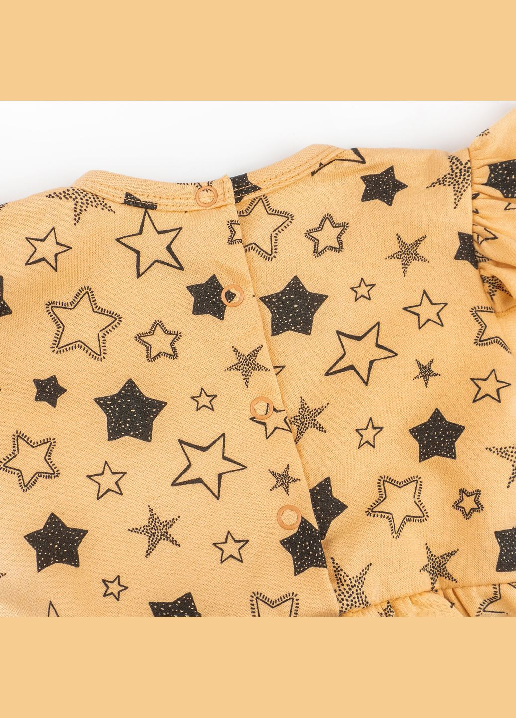 Боді-сукня для дівчинки з крильцями та повʼязкою у зірочках Star Помаранчевий dexter's (316549333)