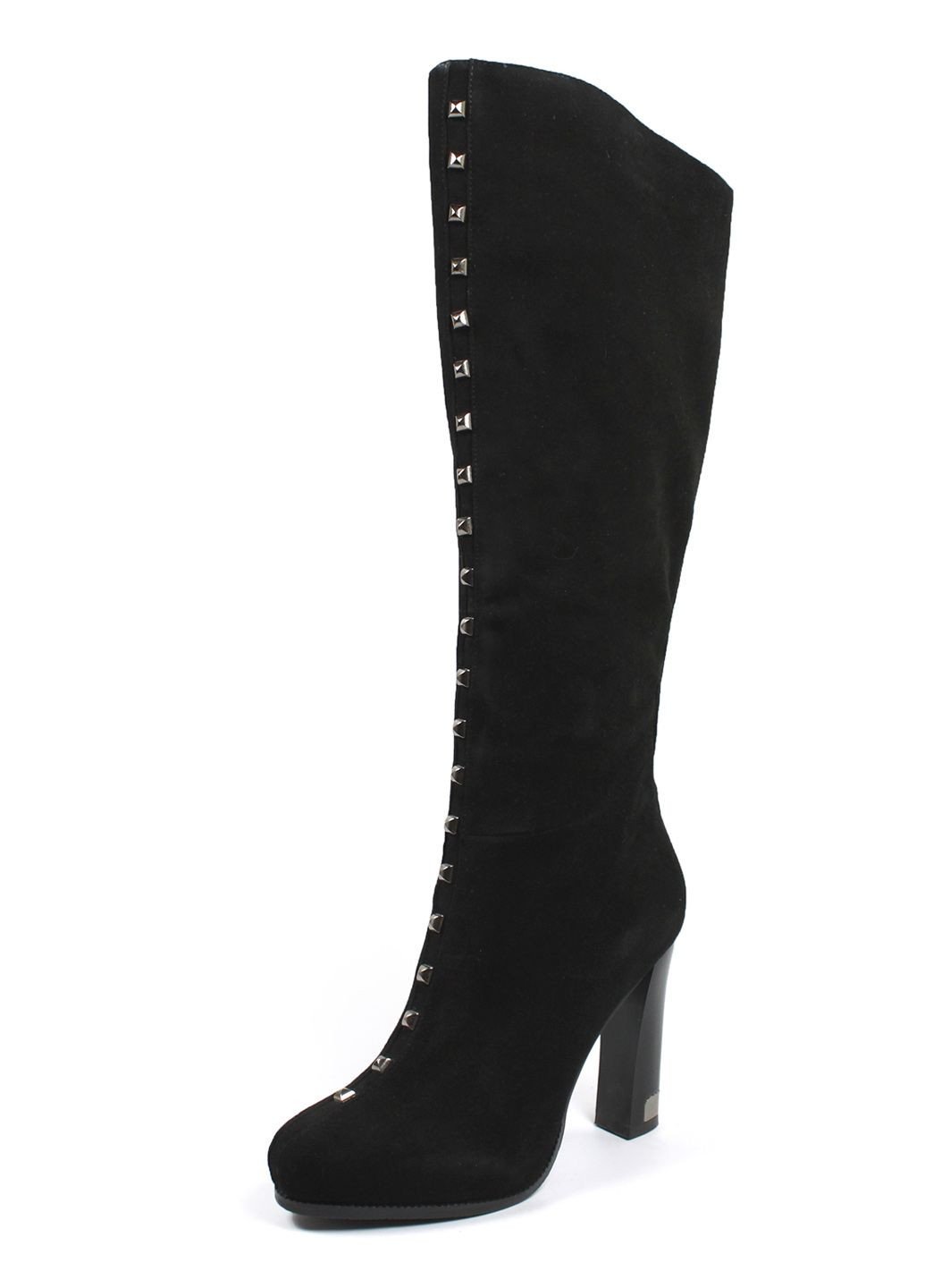 Осенние демисезонные сапоги ботфорты It-Girl с заклепками