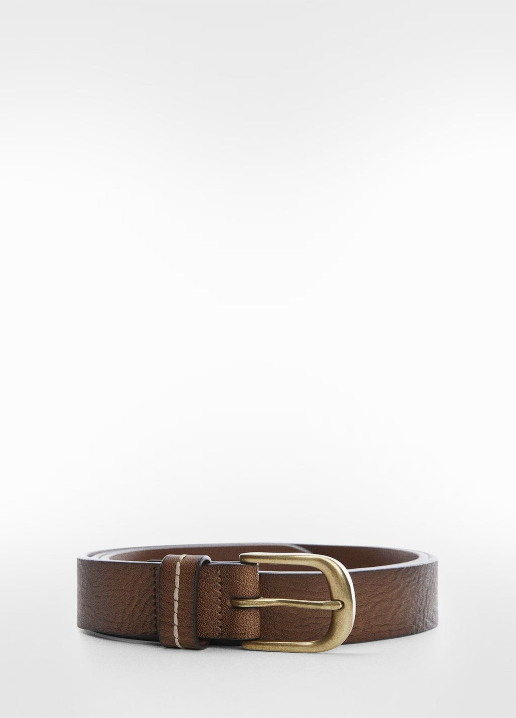 Ремень из натуральной кожи Mango класичний (316028257)