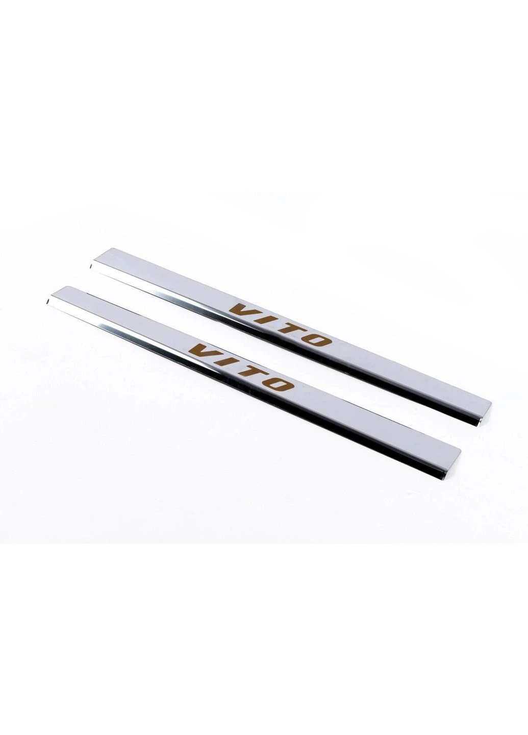 Накладки на пороги Vip-style (2 шт, нерж) для Мерседес Віто 638 1996-2003 рр CARMOS (391743359)