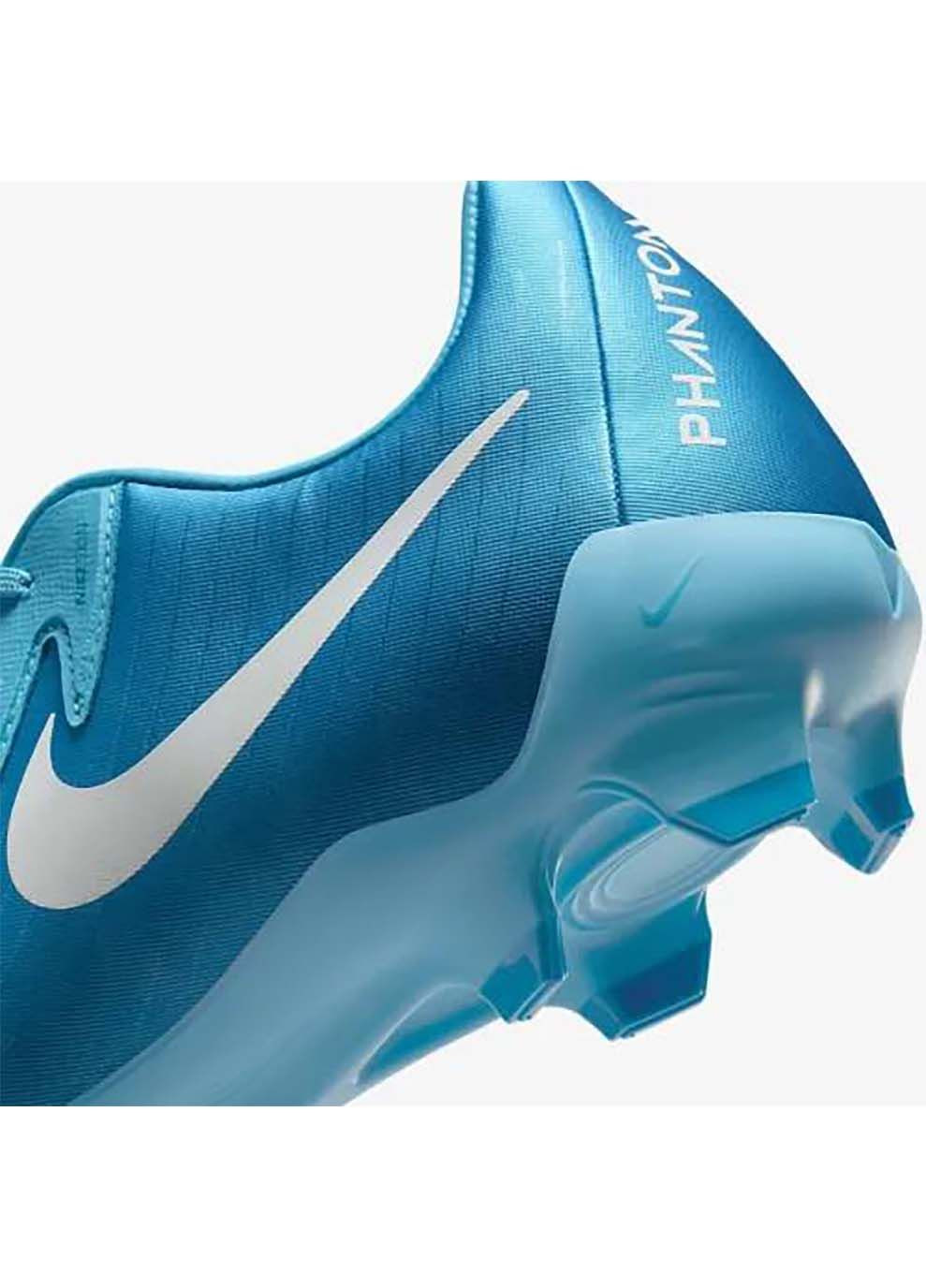 Голубые мужские бутсы phantom gx ii academy fg/mg голубой Nike