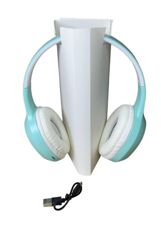 Наушники накладные YLZ-5 FM радио и Bluetooth для детей голубые (1756375776) No Brand (335419329)